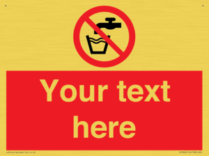 Custom prohibition not drinking water